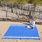Fouta bande blanche duo