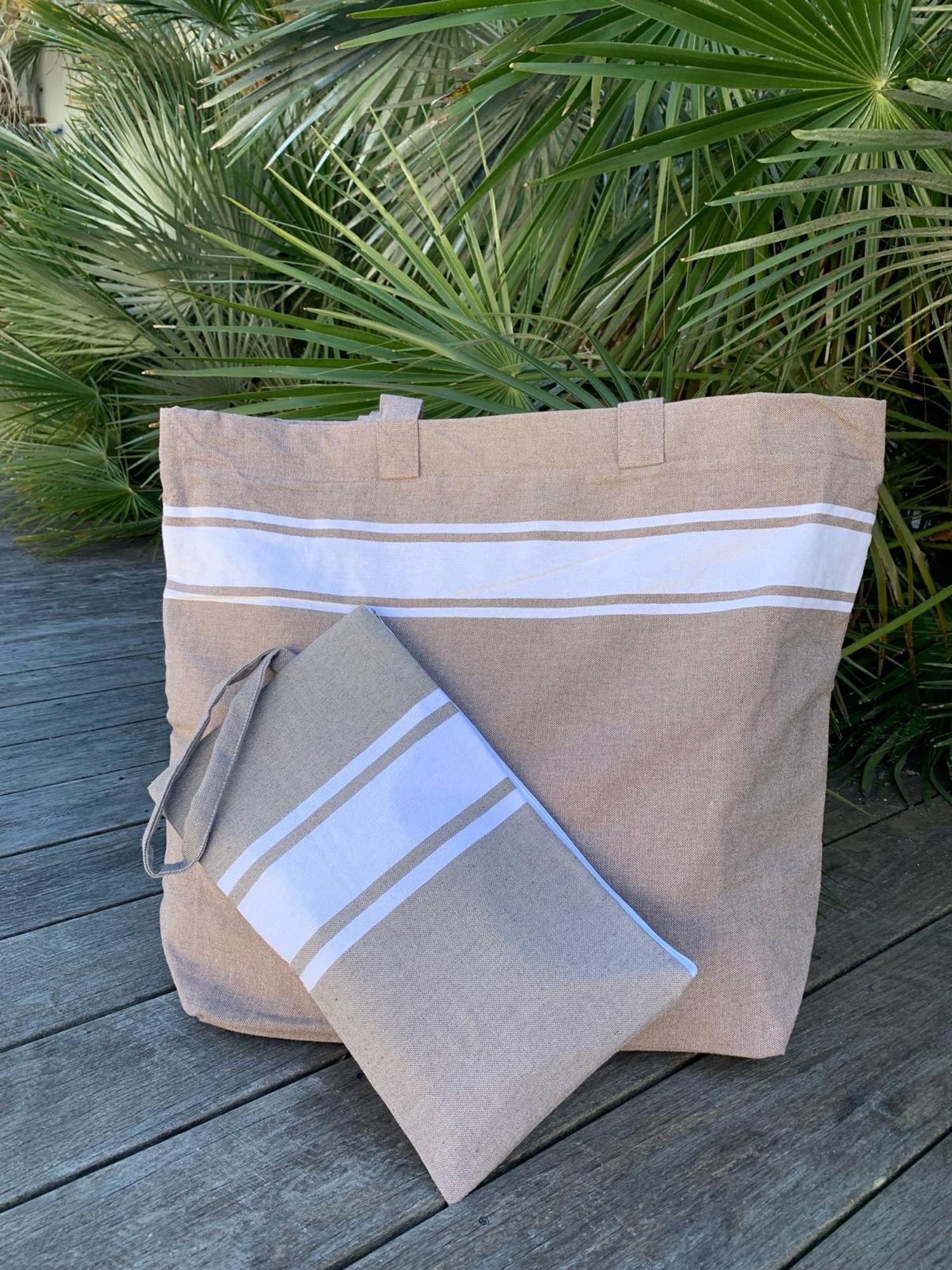 CABAS ET TROUSSE CHATAIGNE