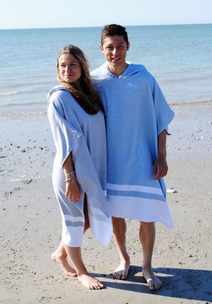 Poncho De Bain Adulte, Poncho De Plage Femme Microfibre à Séchage