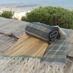 Fouta Diamant Sahara rayures fil d'or