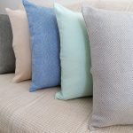 Coussin Cristal 100% coton disponible en 5 couleurs