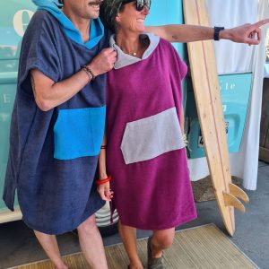 Poncho Surf éponge de couleur