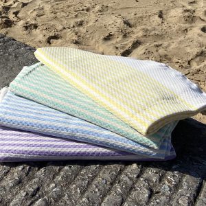 Fouta Marinière nid d'abeille